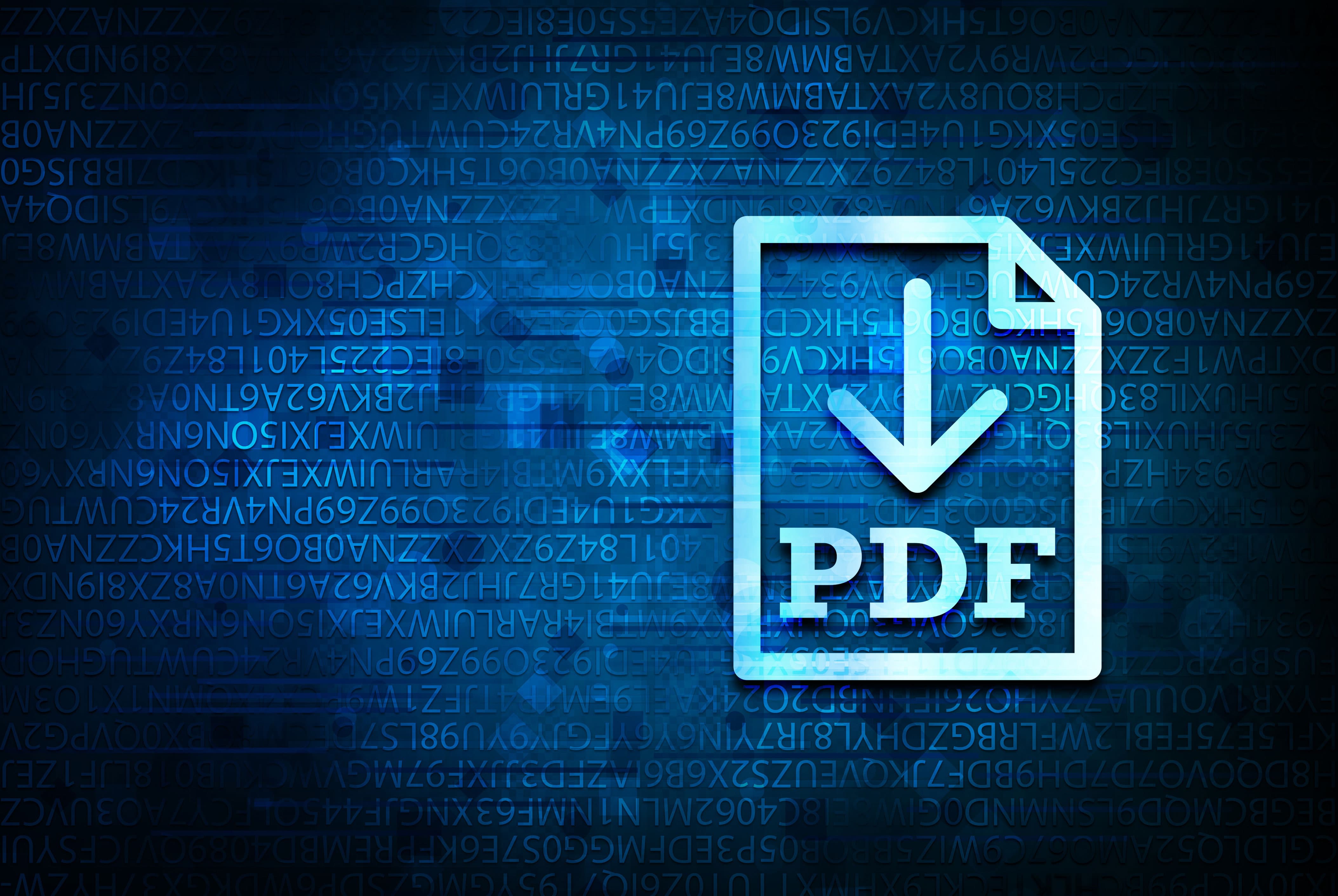 blaues Bild mit PDF-Logo verweist auf Downloadbereich bei Wellhöner Immobilienmanagement